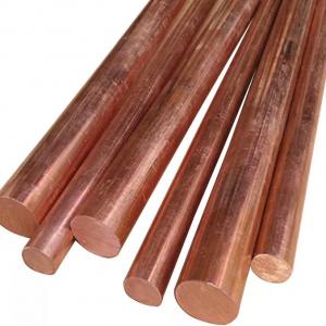 China 12mm Pure Copper Earth Rod TP1 TP2 2.1293 Solid Copper Round Bar Low Price Per Kg on sale