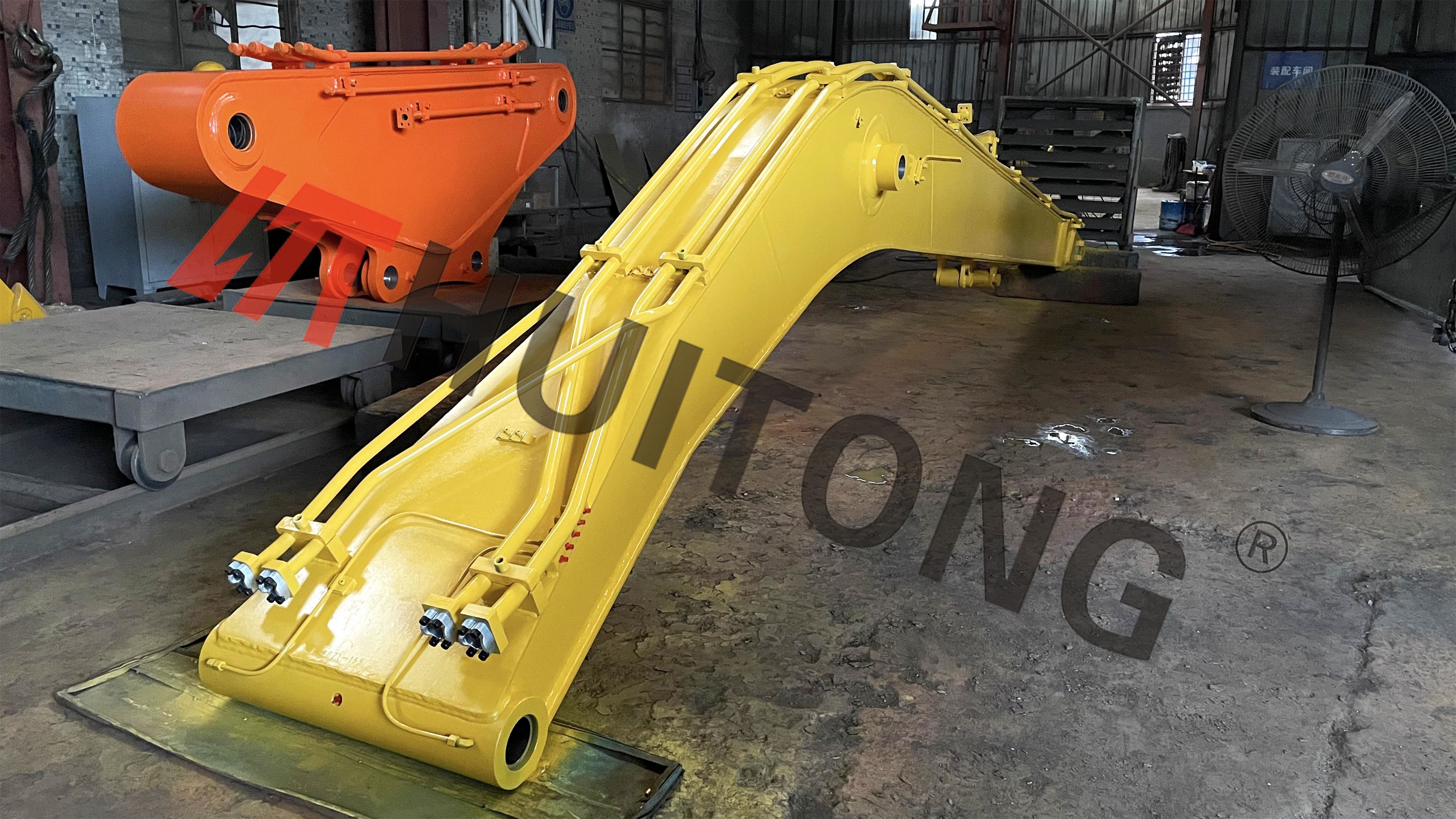 Excavator Part Extension Long Reach Boom And Arm For PC200 EX200