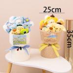 Ready-Made Plush Doll Snack Lollipop Bouquet Multiple Color Option