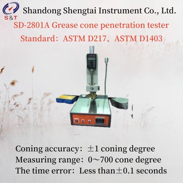 Resolution 0.01mm Grease Cone Penetration Tester Power 80w Standard Needle 2.5±0