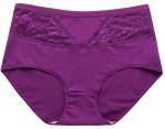 XL-4XL Womens Underwears High Waist Cotton Female Fat Briefs Plus Size Lace