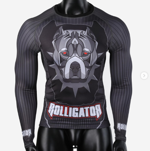 80% Polyester 20% Spandex MMA Rash Guard with Customized Sublimation Logo Light Weight Breathable Sportswear