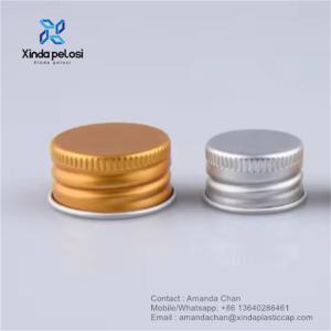 Wholesale Round Shape Plastic Plating Cosmetic Bottle Cap Gold Silver Aluminum Bottle Cap from china suppliers