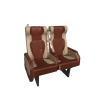 Buy cheap 610mm Width Luxury Bus Seats Brown White Color With OEM ODM Service from wholesalers