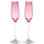 Crystal Plum Glass Gift Champagne Flue With Elements Elegant Relaxation