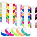Cheap Paper Event Wristbands Logo Printed Waterproof And Tear Resistant