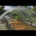 Glazy Column Indoor Jumping Jet Water Fountain Musical Signal Control