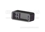 Black Rectangular Rubber End Caps Ozone Hot Air Aging Heat Resistant