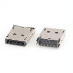 Gold Plated Displayport DP Male Connector for 1.6MM PCB DP 20Pin Male Connector