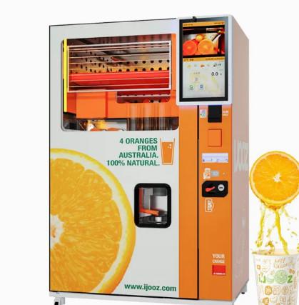 Wireless QR Code Fruit Juice Vending Machine 220V - 240V 50Hz Air Cooled Frost