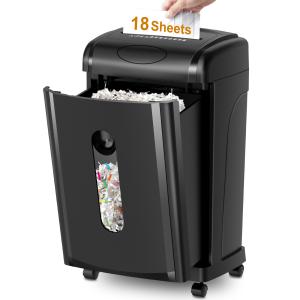 Wholesale Quiet Efficient Heavy Duty Paper Shredder 18 Sheet Cross Cut Shredder from china suppliers