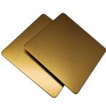 SS 201 304 316 Bead Blasted Stainless Steel Sheet Titanium Gold Cold Rolled