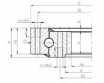 Slewing bearings Single-row 4 Point Contact Ball Slewing Ring Bearing 011.25.315
