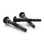 Customized Stainless Steel Shoulder Screw With Flat Head And Black Oxide Finish