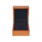 High Glossy Wrist Watch Packaging Box Hinge Metal Wooden Watch Case