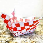 Cupcake Checkerboard Printed Greaseproof Paper