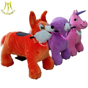 Wholesale Hansel amusement animal ride battery operated and happy rides on animal with stuffed electric kids ride on from china suppliers