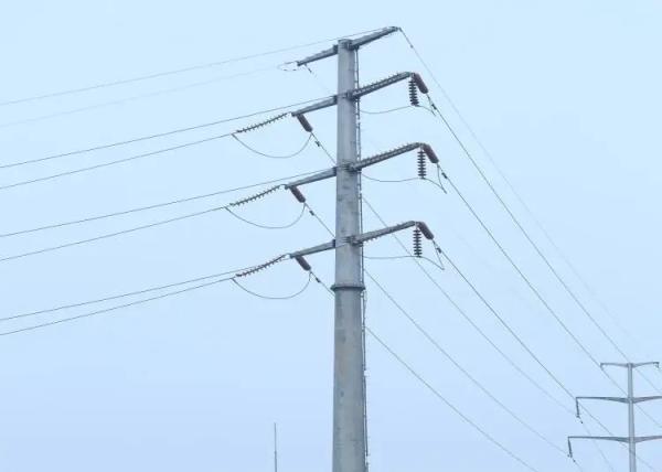 Dodecagonal 110KV Hot Dip Galvanization Steel Electric Power Pole For Telecommun