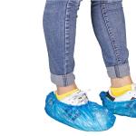 Non Skid Disposable Shoes Cover , Dust Proof PP PE Non Woven Shoe Cover