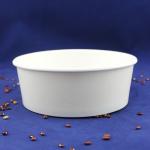 disposable craft paper salad bowl with printed paper cup and pet lid