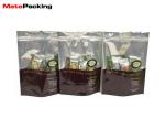 Food Grade Zipper Clear Food Pouches , Clear Plastic Stand Up Pouches For Candy