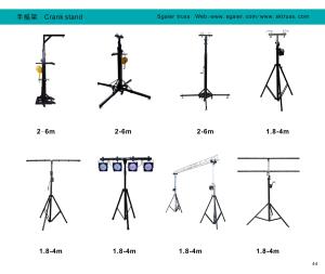 Wholesale 6m Crank Handle Heavy Duty Lighting Truss Stand Aluminum Material Black Color from china suppliers