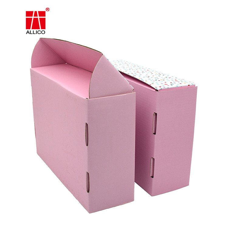 White Pink 210gms C2S Corrugated Mailing Boxes For Clothes
