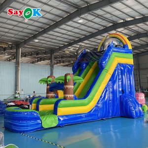 Wholesale Outdoor Inflatable Slide Giant Commercial Adult Blow Up Water Slide Jumpers Bounce Logo Printing from china suppliers