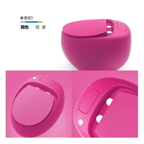 Mix Pit Spacing 305mm Single Piece Toilet Multicolor Touch Flushing