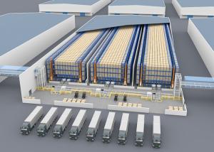 China Industry Smart Lifting Automated Storage Rack Warehouse Systems With Control System on sale