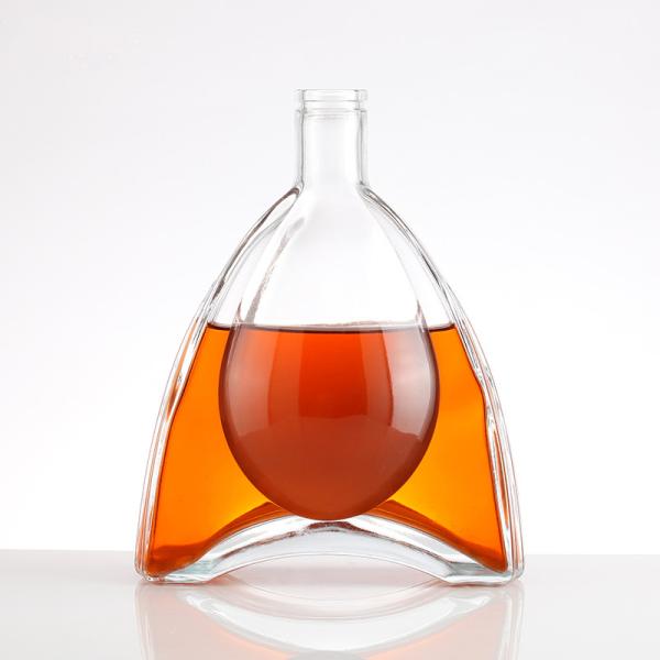 RICH Customized 700ml 500ml Glass Bottle for Vodka Gin Whiskey Rum Industrial