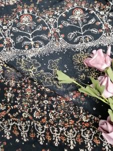 Wholesale Digital printing knitted  fabric Printed Lace fabric Floral printed fabric from china suppliers