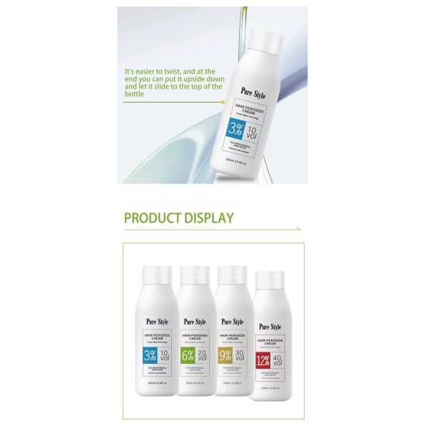 PureStyle Hair Color Developer Oxidant Cream Material Bulk Permanently Color OEM