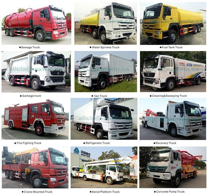 Huawin factory 2 axles small HOWO 4*2 Recovery towing crane Truck