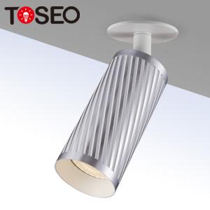 Wholesale Black Aluminium GU10 Downlights Cylinder Surface Mounted Spotlight Adjustable from china suppliers