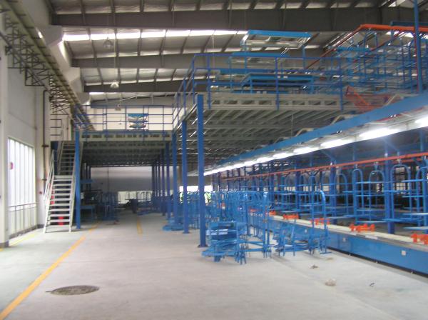 Blue / Grey Industrial Mezzanine Floors With Double / Triple Levels , 500kg -