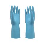 Flexible Household Rubber Gloves Spray Flocklined Puncture Resistant