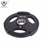 Rubber Coated Weight Plates / Weight Disc with 3 Grips