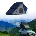 Car Roof Top Tent Aluminium Triangular Hard Shell Roof Top Tent with Diagonal