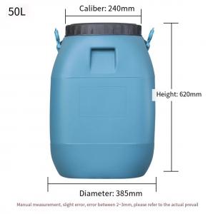 Wholesale Customized HDPE Plastic Container Square 50L With Screw Lid Handle from china suppliers
