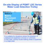 20KHz Outdoor Water Leak Detection Trolley 9m Plumber Leak Detector PQWT LDC