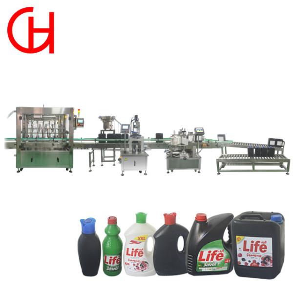 5 Head Gear Pump Liquid Detergent Filling Machine for Stainless Steel 304 in