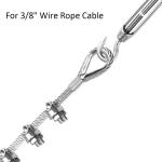 Galvanized Finish Rigging Hardware Easy Installation Stainless Steel Cable