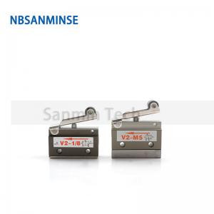China NBSANMINSE V2-M5 V2-1/8 2/2 Way Air Mechnical Control Valve Pneumatic Two Way Roller Valve Automation Line on sale
