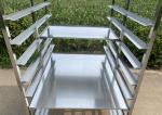 Heavy Duty 304 Stainless Steel Rack Trolley With 300kg Load Capacity