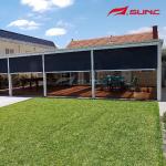 Outdoor Residential Or Commercial Zip Track Blinds With Aluminium Alloy Side