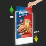Aluminum Frame LED Light Box for Menu Displays and Movie Posters Modern Design