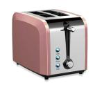 2 Slice Wide Slot Polished Stainless Steel Toaster Defrost Function