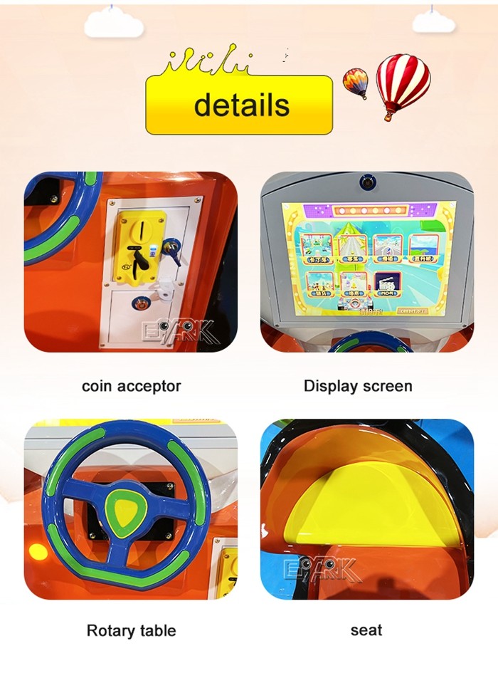 Amusement Park Coin Operated Game Machine Cute Dog Rocking Car Kiddie Ride