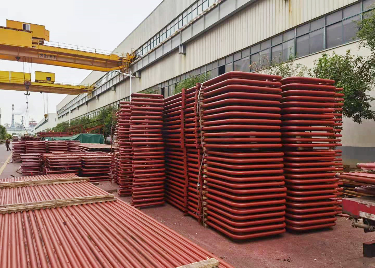 Utility Power Station Recuperative Superheater Coil for fossile fuel boiler